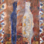 Acryl schilderij op doek, Maya Wildevuur, Figuren, 1992